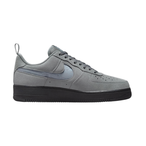 Nike Air Force 1 Cool Grey Reflective Swoosh